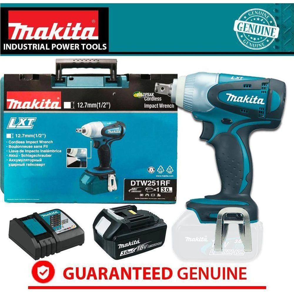 Makita DTW251RF 18V Cordless Impact Wrench (LXT-Series) - Goldpeak Tools PH Makita Makita DTW251RF 18V Cordless Impact Wrench (LXT-Series) - Goldpeak Tools PH Makita